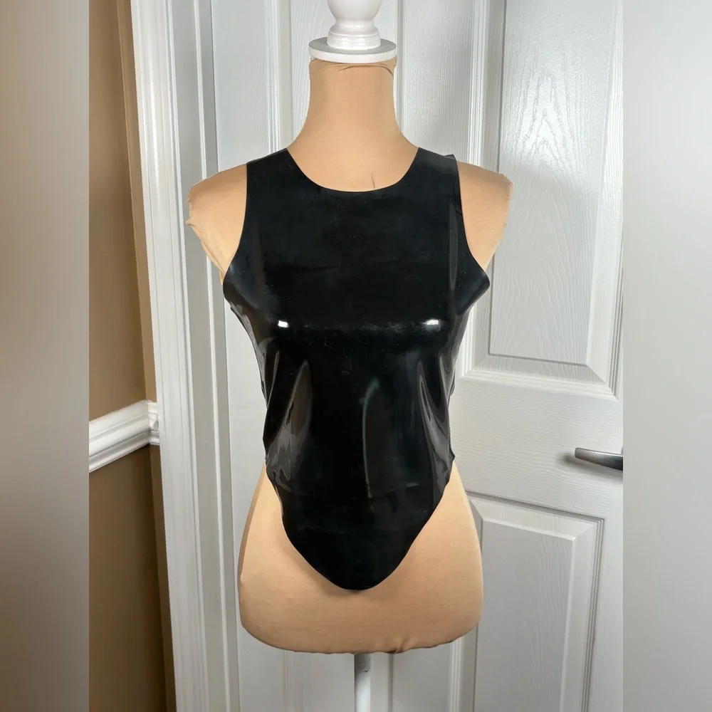 Miaou Jinx Tank Top Cami Latex Black Fetish Sz Large NWT $295...Revolve - Picture 3 of 16